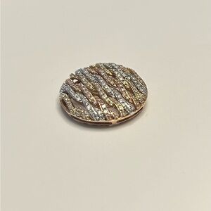 Elegant White Yellow and Rose Gold 14k Women's Pendant